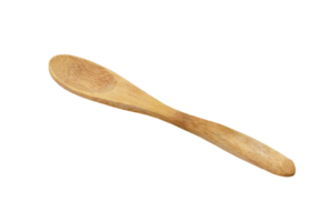 Wooden salad spoon on transparent Background png