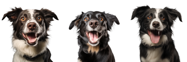 Cute playful and adroable dog transparent background AI Generative png