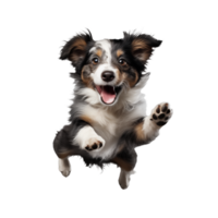 mignonne espiègle et adorable chien transparent Contexte ai génératif png