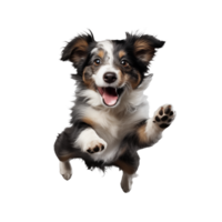 Cute playful and adroable dog transparent background AI Generative png