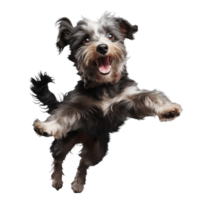 Cute playful and adroable dog transparent background AI Generative png