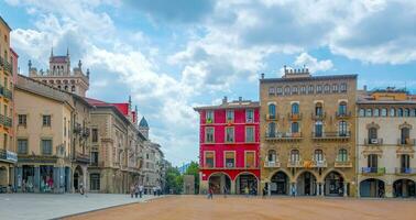 Plaza Mayor in Vic, Catalonia, Spain photo