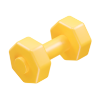 Dumbbell icon illustration 3d rendering element png