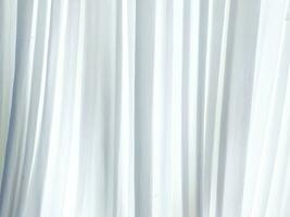 Background for design, white curtains, beautiful wallpaper, space for text. photo