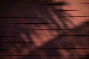 Wooden wall with shadows, tree background pattern For wallpaper design work photo