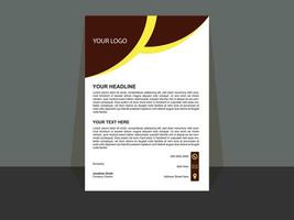 Clean and professional corporate company business letterhead template design with color variation bundle, Abstract Letterhead Design Modern Business Letterhead Design Template - vector. vector