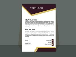 Clean and professional corporate company business letterhead template design with color variation bundle, Abstract Letterhead Design Modern Business Letterhead Design Template - vector. vector