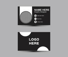 Vector professional creative business card template design