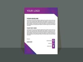 Clean and professional corporate company business letterhead template design with color variation bundle, Abstract Letterhead Design Modern Business Letterhead Design Template - vector. vector