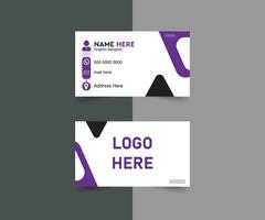 Vector professional creative business card template design