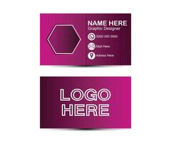 Vector professional creative business card template design