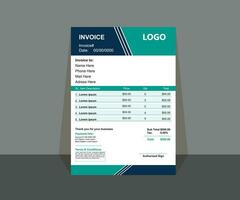 Vector invoice template design for your business