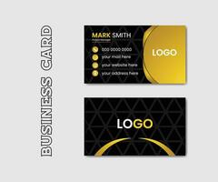 Vector professional creative business card template design