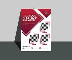 Business flyer design template graphic design with graphic elements and space for photo background vector