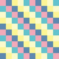 Geometric pastel square seamless pattern. Plaid print. Checkered background. vector