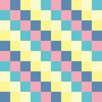 Geometric pastel square seamless pattern. Plaid print. Checkered background. vector