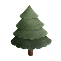 Aquarell Zeichnung von ein Weihnachten Baum png