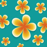 Vector illustration of colorful flowers