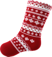 Weihnachten Socke Dekoration png mit ai generiert.