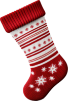 Christmas sock decoration png with AI generated.