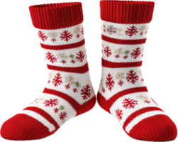 Christmas sock decoration png with AI generated.