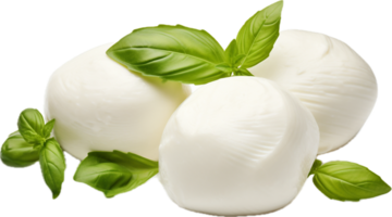 Mozzarella formaggio png con ai generato.