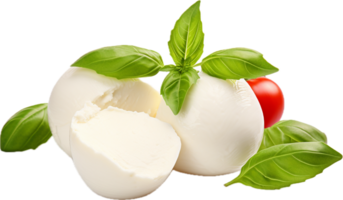 Mozzarella cheese png with AI generated.