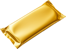 Golden candy wrapper png with AI generated.