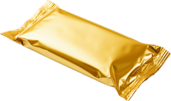 Golden candy wrapper png with AI generated.