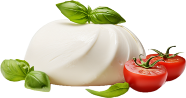 Mozzarella cheese png with AI generated.