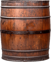 Rusty old metal barrel png with AI generated.