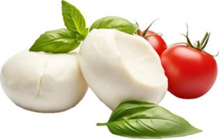 Mozzarella cheese png with AI generated.