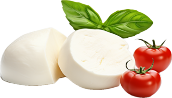 Mozzarella formaggio png con ai generato.