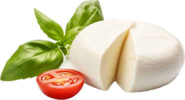 Mozzarella formaggio png con ai generato.