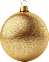 Gold glitter christmas ball png with AI generated.