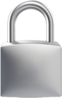 Padlock png with AI generated.