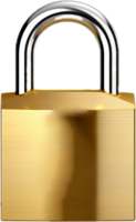 Padlock png with AI generated.