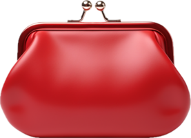red purse png with AI generated.
