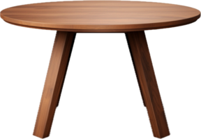 Modern round table png with AI generated.