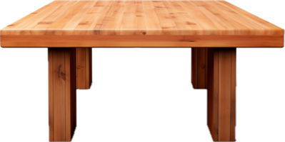 modern houten tafel PNG met ai gegenereerd.