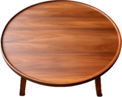 Modern round table png with AI generated.