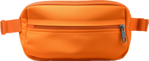 Orange waist pouch png with AI generated.