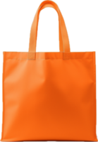 Orange fabric bag png with AI generated.