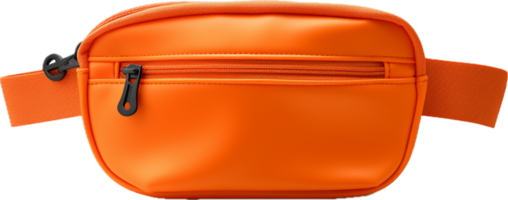 Orange waist pouch png with AI generated.