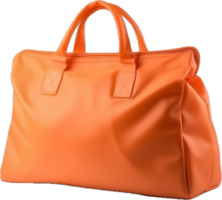 Orange fabric bag png with AI generated.