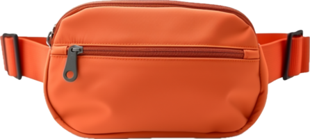 Orange waist pouch png with AI generated.