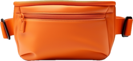 Orange waist pouch png with AI generated.