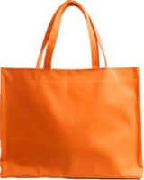 Orange fabric bag png with AI generated.