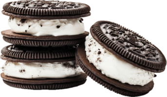 Cookies with cream png with AI generated.