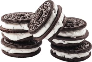 Cookies with cream png with AI generated.